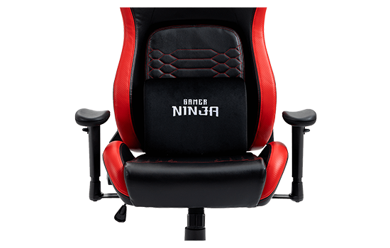 Cadeira Gamer Ninja Mamba, Preto e vermelho